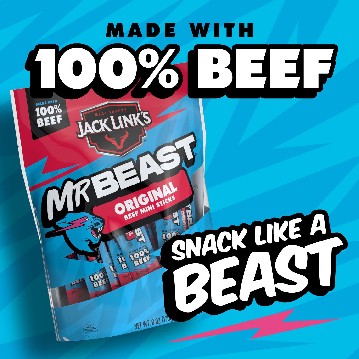 MrBeast x Jack Link’s Original Mini Beef Stick