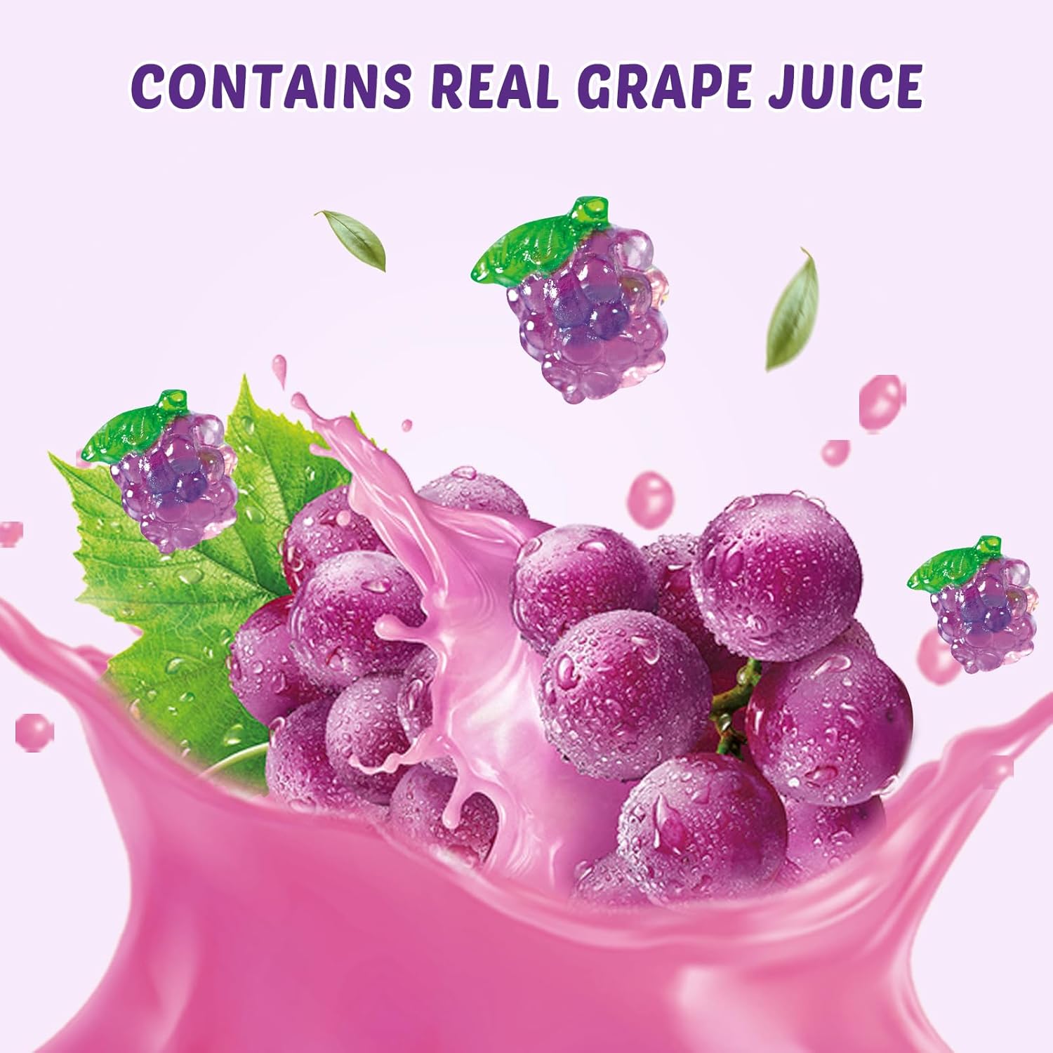Amos 4D Grape Burst Fruit Gummy (Halal)