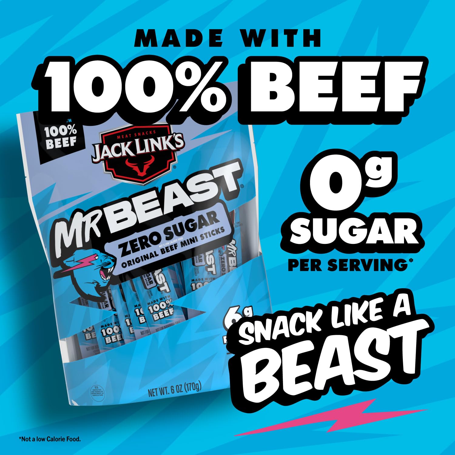 MrBeast x Jack Link’s Zero Sugar Mini Beef Stick