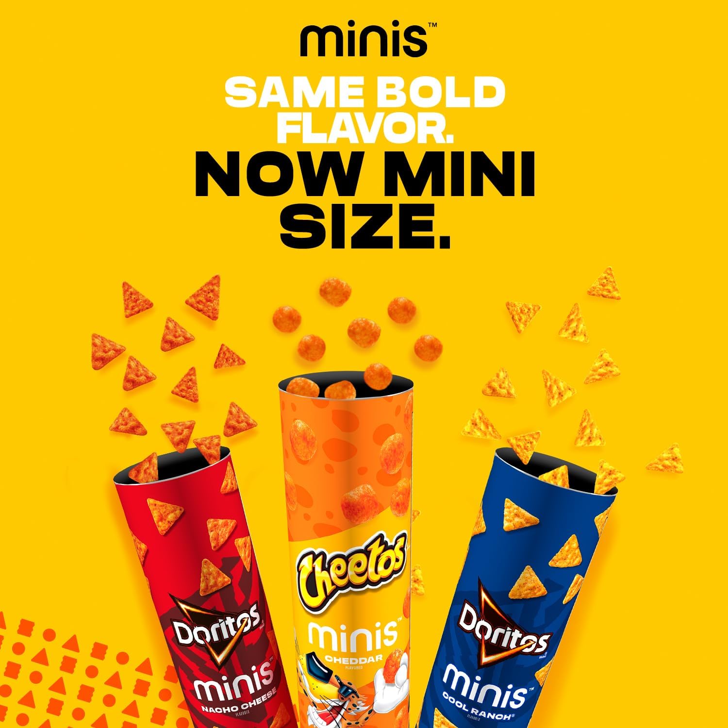 Cheetos Flamin' Hot Minis Canisters Cheese Snack