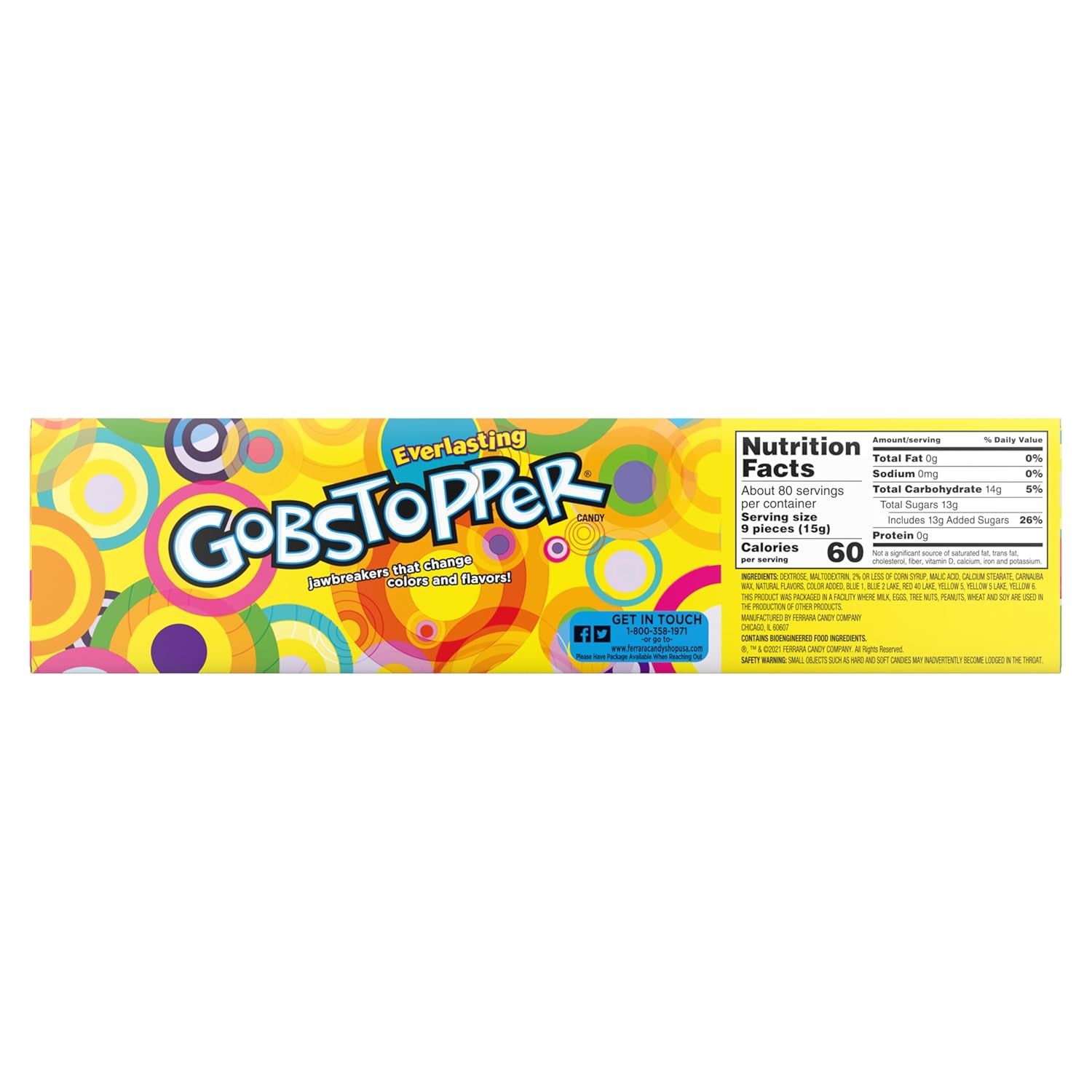 Wonka Everlasting Gobstoppers Jawbreaker Candy