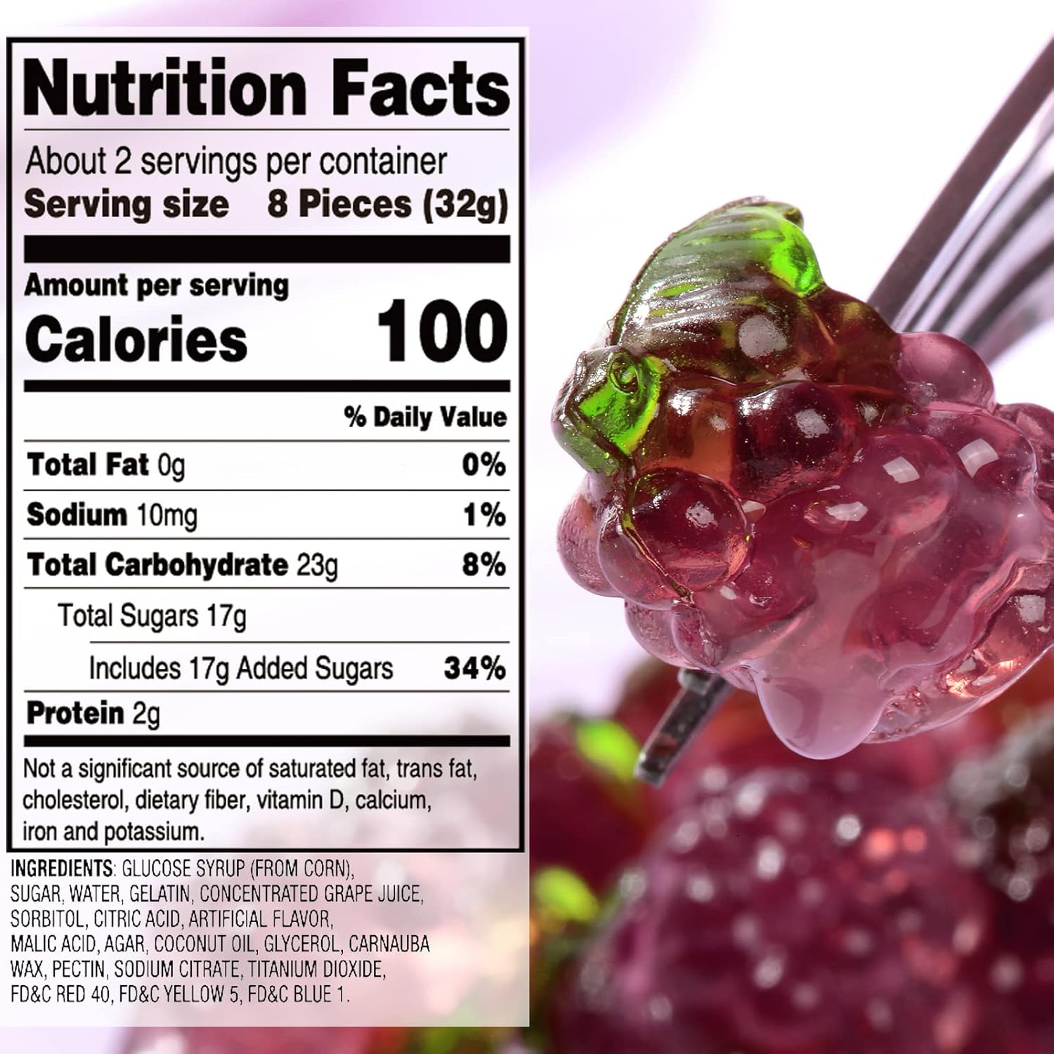 Amos 4D Grape Burst Fruit Gummy (Halal)