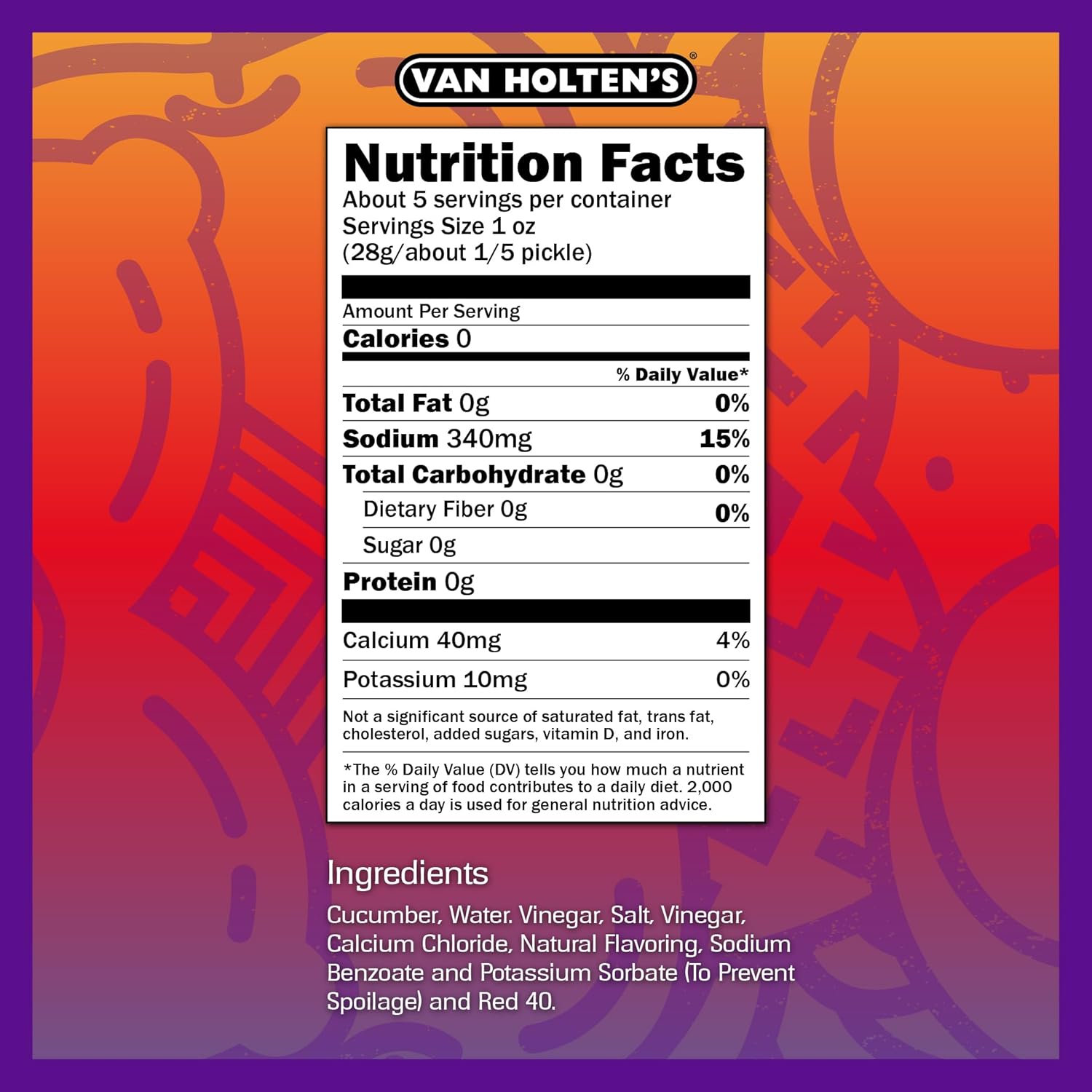 Van Holten's Pickle-In-A-Pouch JUMBO Chamoy Snack