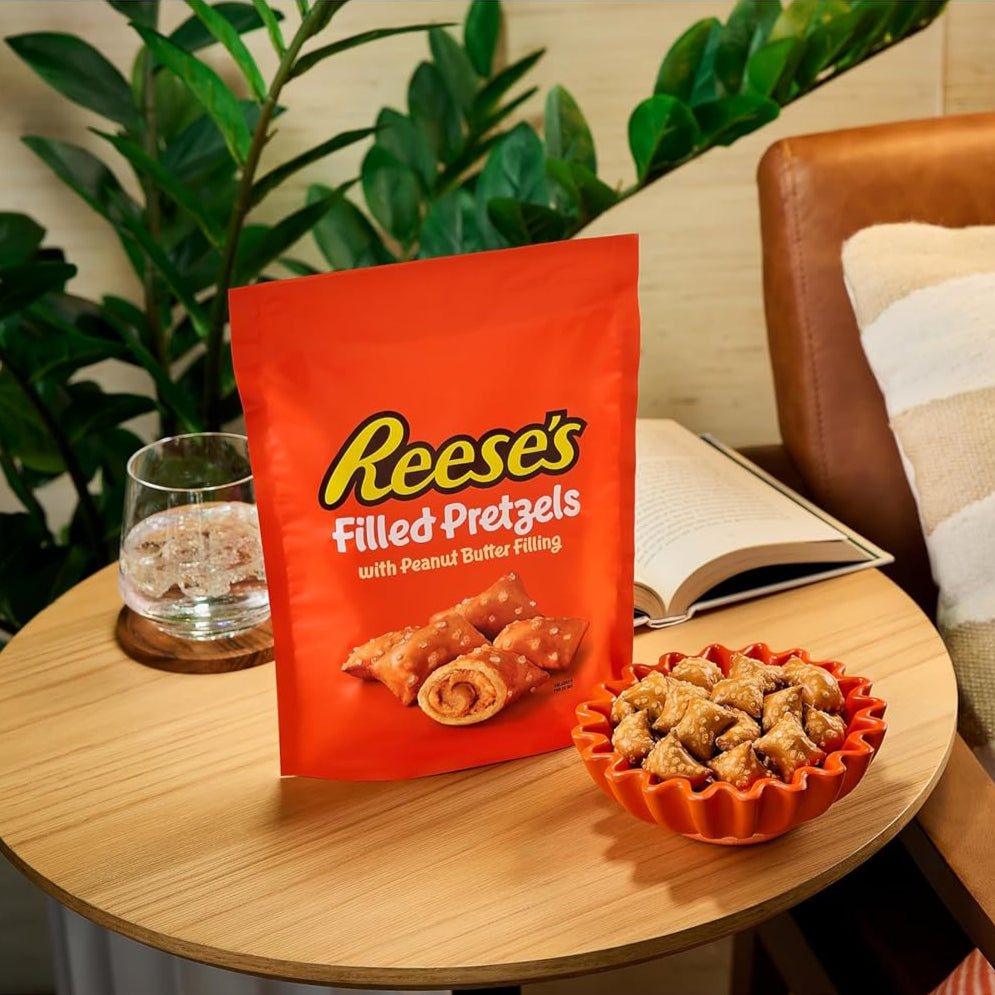 Reese's Filled Peanut Butter Pretzels Nuggets Jar