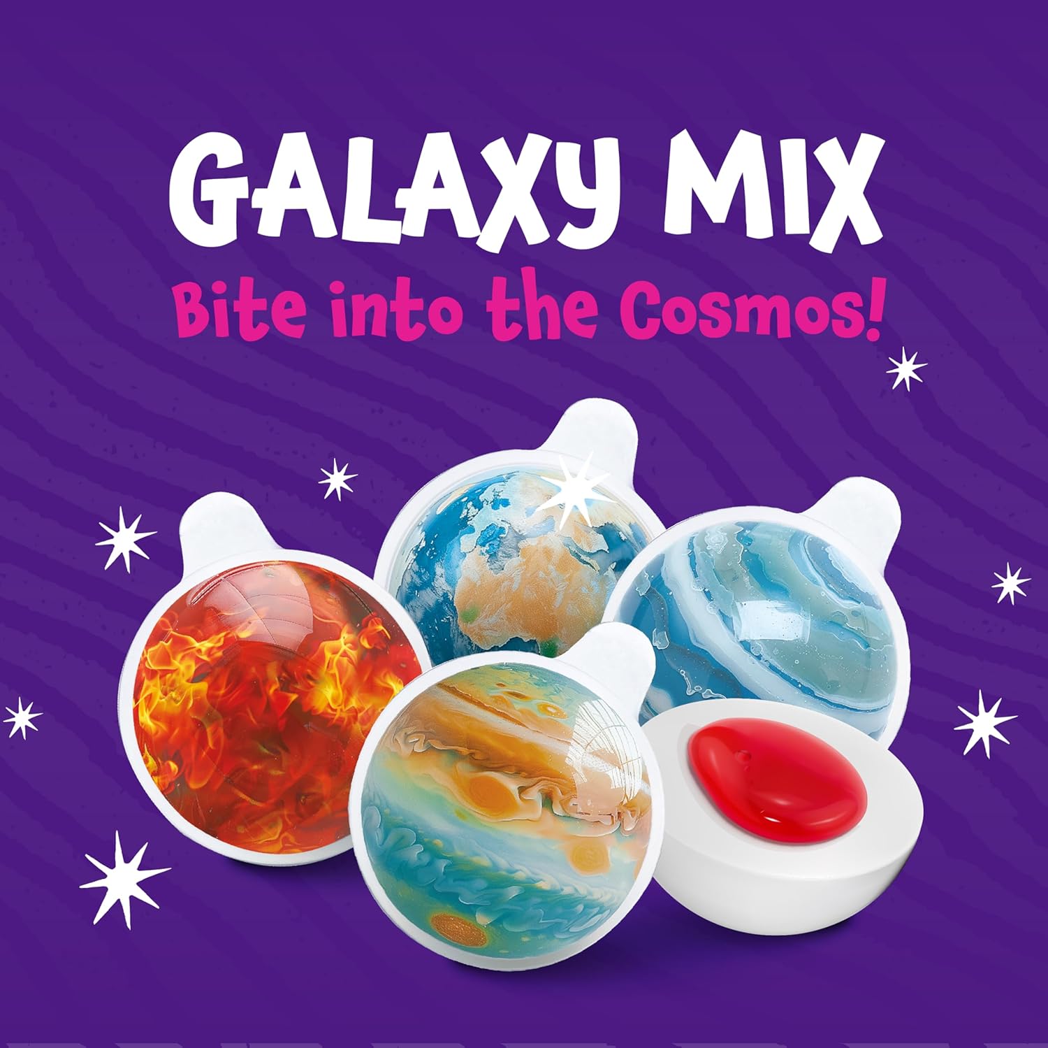Planet Mix Strawberry Jam Gummy Balls Candy