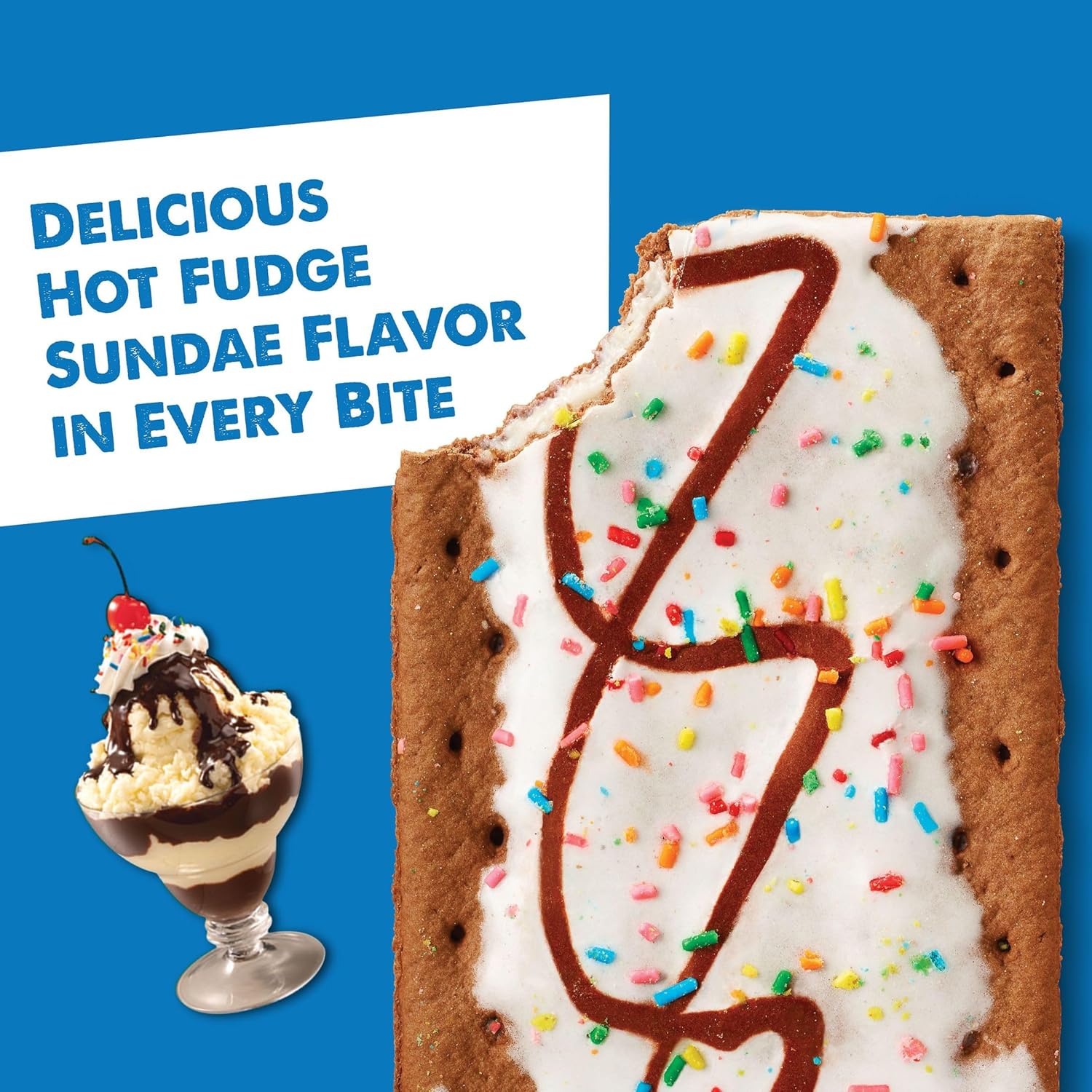 Pop Tarts Frosted Hot Fudge Sundae Toaster Pastries Box