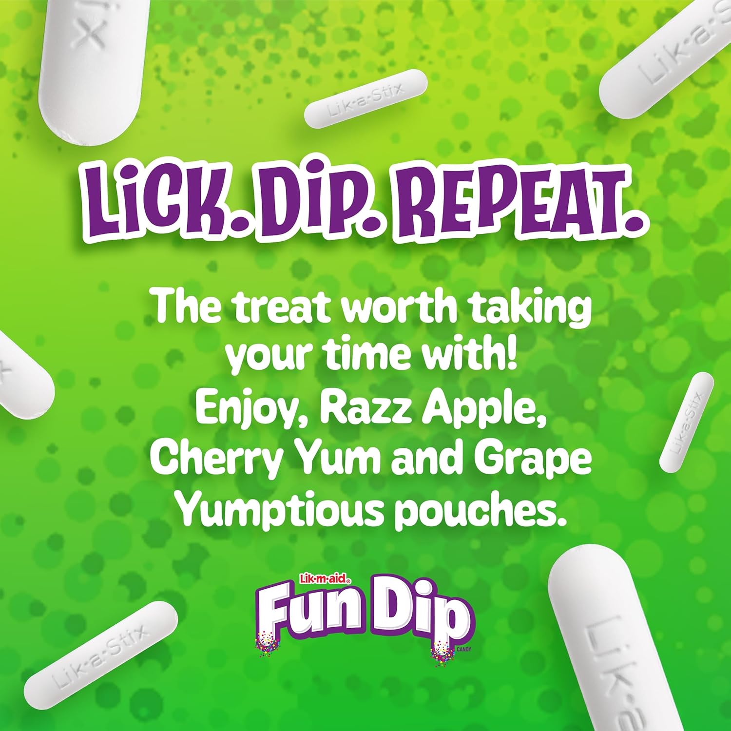 Wonka Fun Dip Assorted Flavour Candy Powder