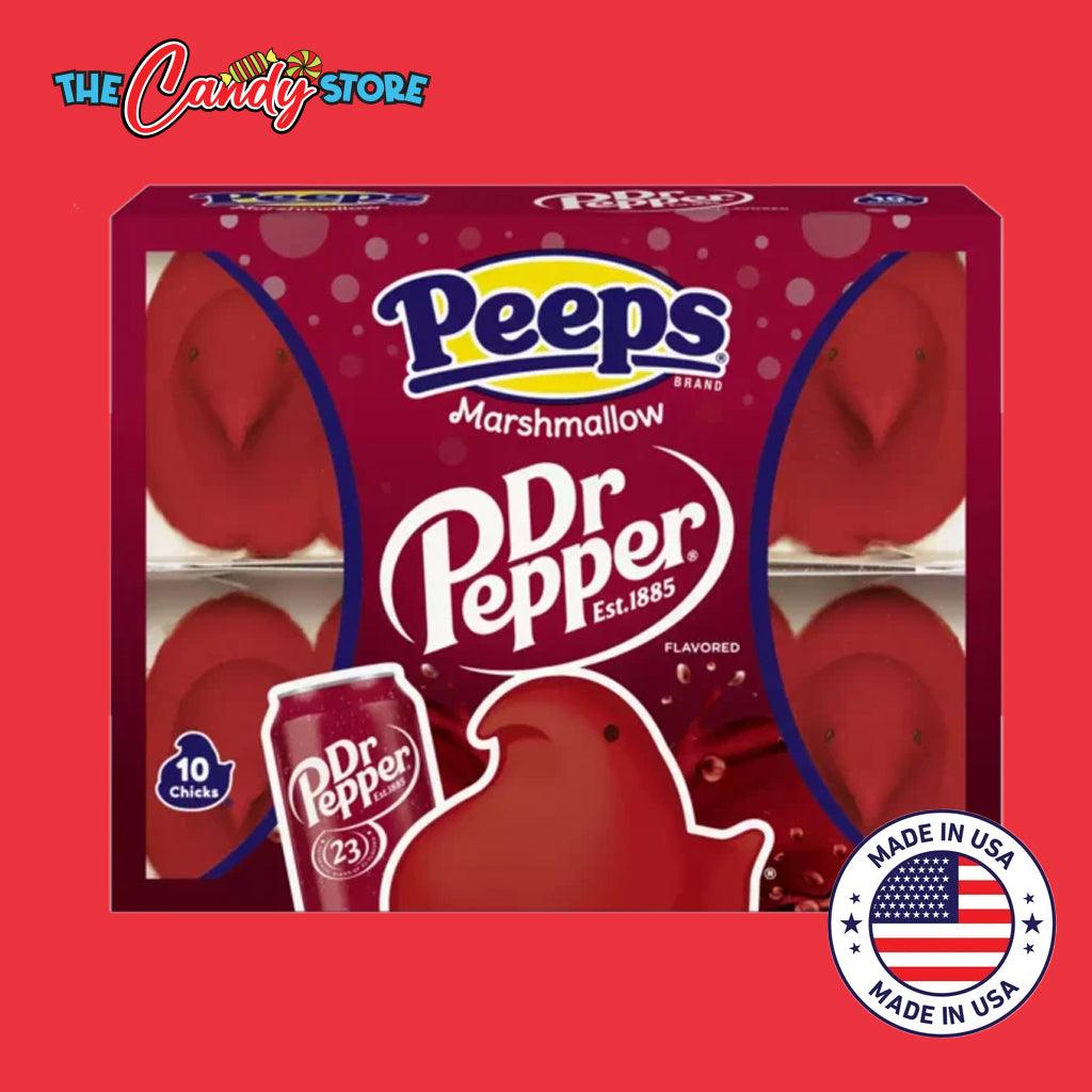 PEEPS Dr Pepper Chicks Marshmallow Candy, Pack of 10