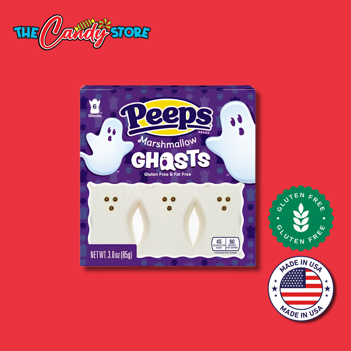 PEEPS Halloween Assorted Marshmallow Candy, 85g
