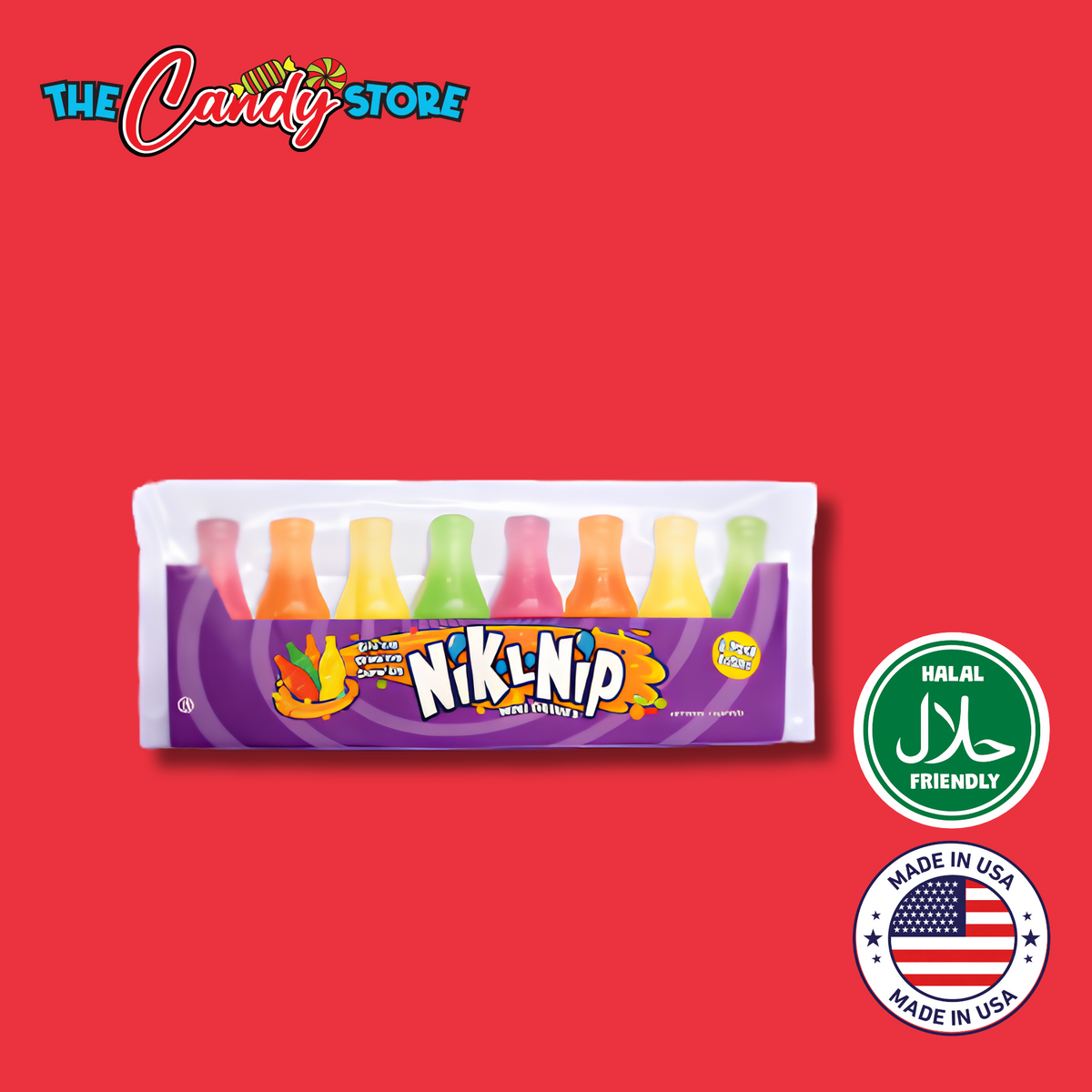 Nik L Nip Original Wax Bottles Fruit Flavored Mini Drinks