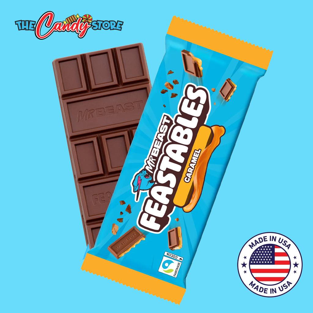 Feastables Mr Beast Chocolate Bar, Caramel Chocolate