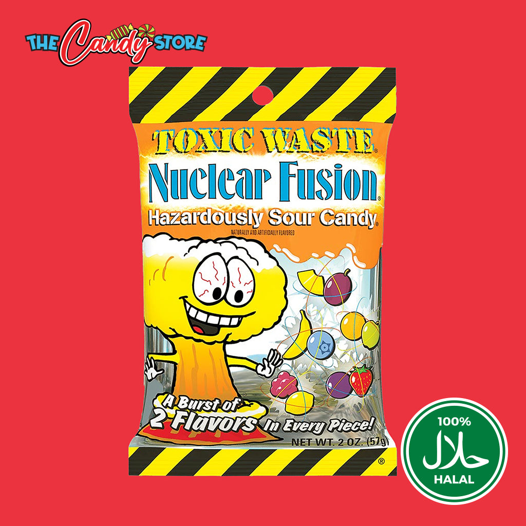 Toxic Waste Nuclear Fusion Hazardously Sour Candy Bag