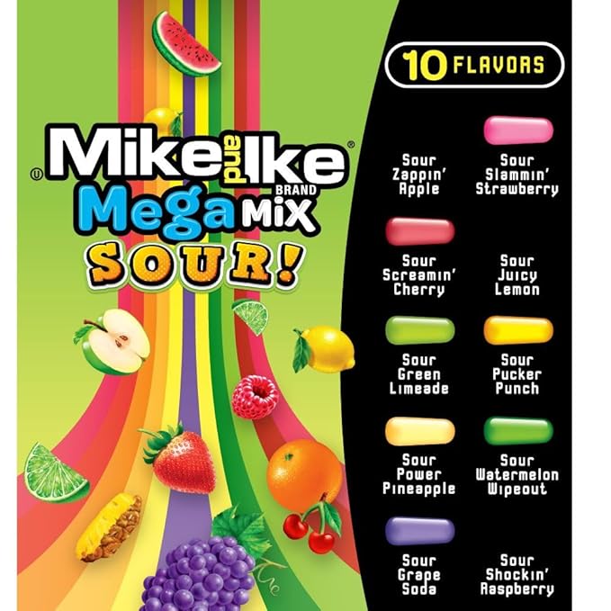 Mike and Ike SOUR! Mega Mix Chewy Candy