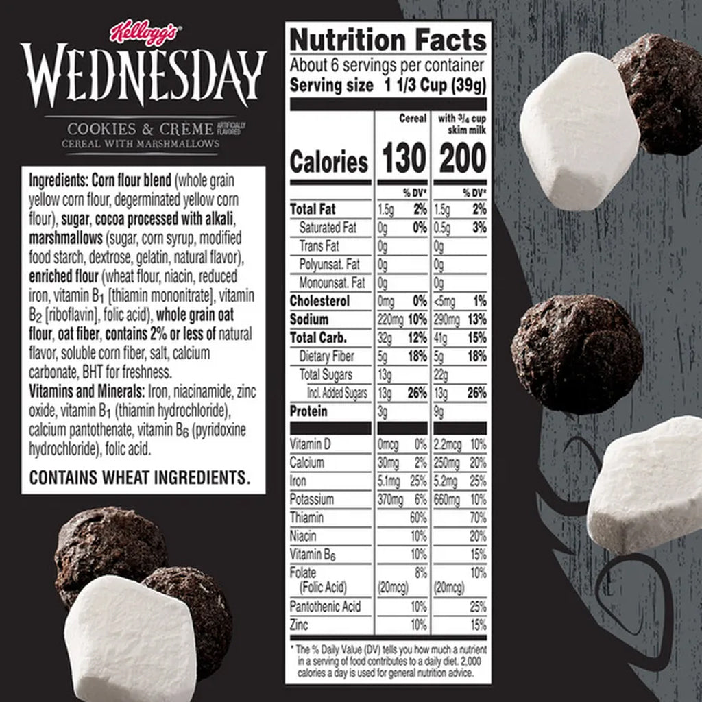 Kellogg's Wednesday Cookies & Creme Breakfast Cereal