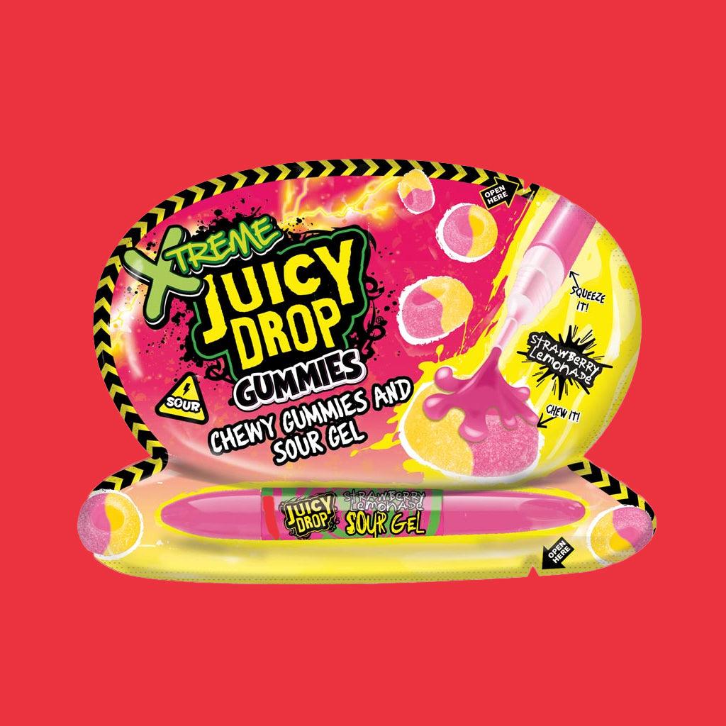 Juicy Drop Xtreme Gummies & Sour Gel, Strawberry Lemonade