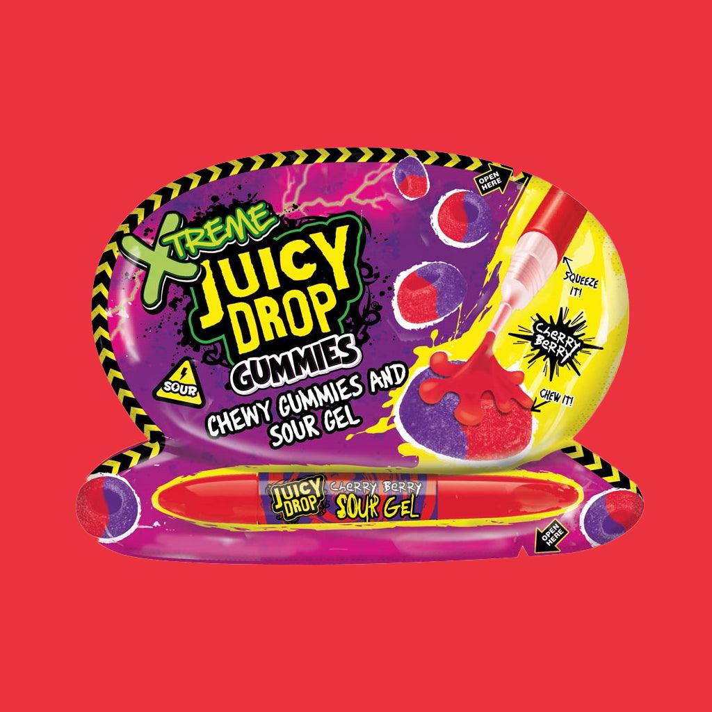 Juicy Drop Xtreme Gummies & Sour Gel, Cherry Berry
