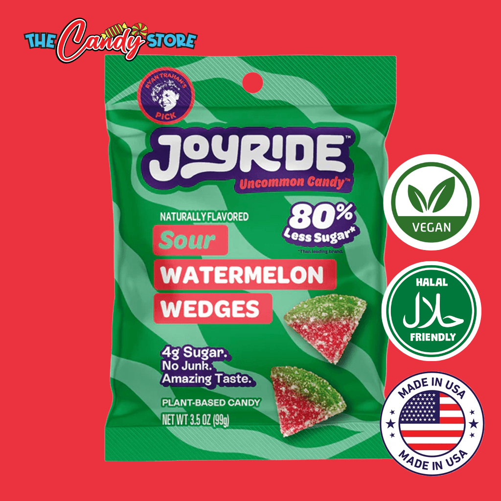 Joyride Sour Watermelon Wedges, one of the best sour candies in Singapore