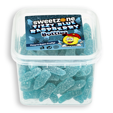 Fizzy Blue Raspberry Bottles
