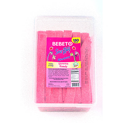 Bebeto 10g Sour Blast Strawberry (1.5kg Bag)