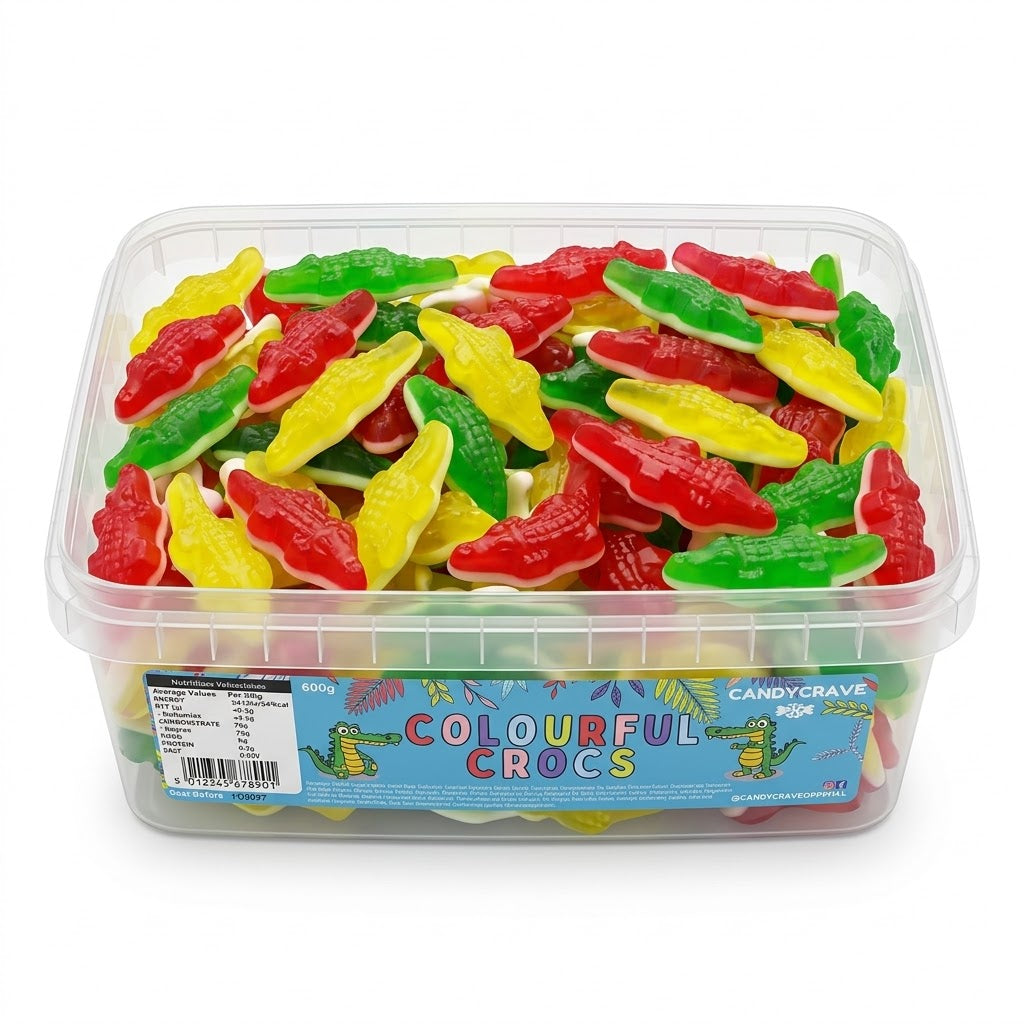 Candycrave Colourful Crocs Tub 600g