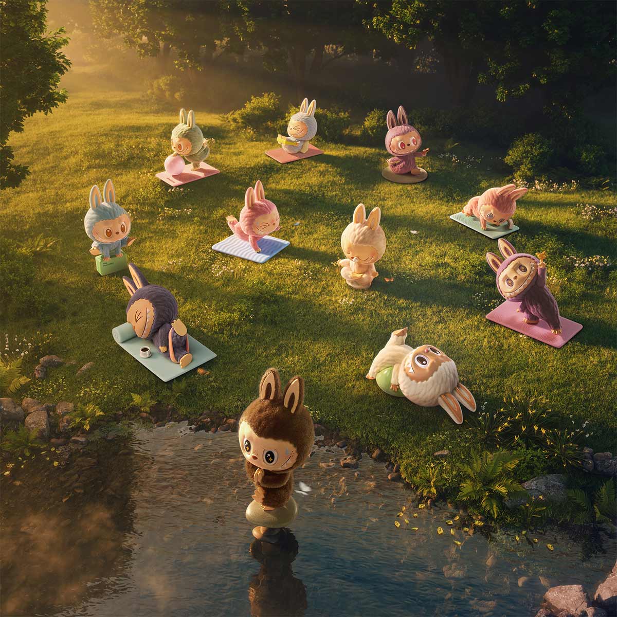 THE MONSTERS - Lazy Yoga Series Figures Blind Box
