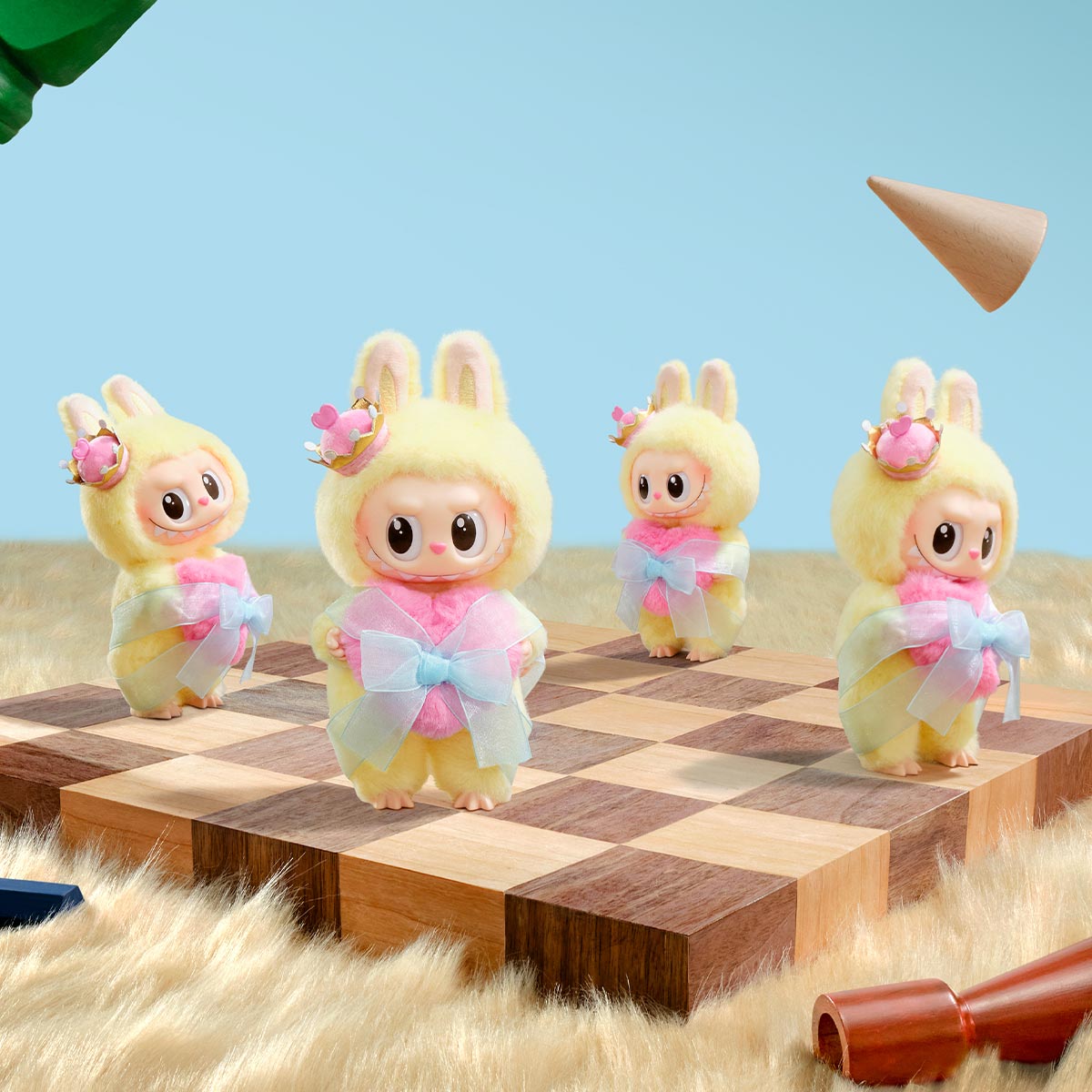 THE MONSTERS - Let's Checkmate Series Vinyl Plush Hanging Card