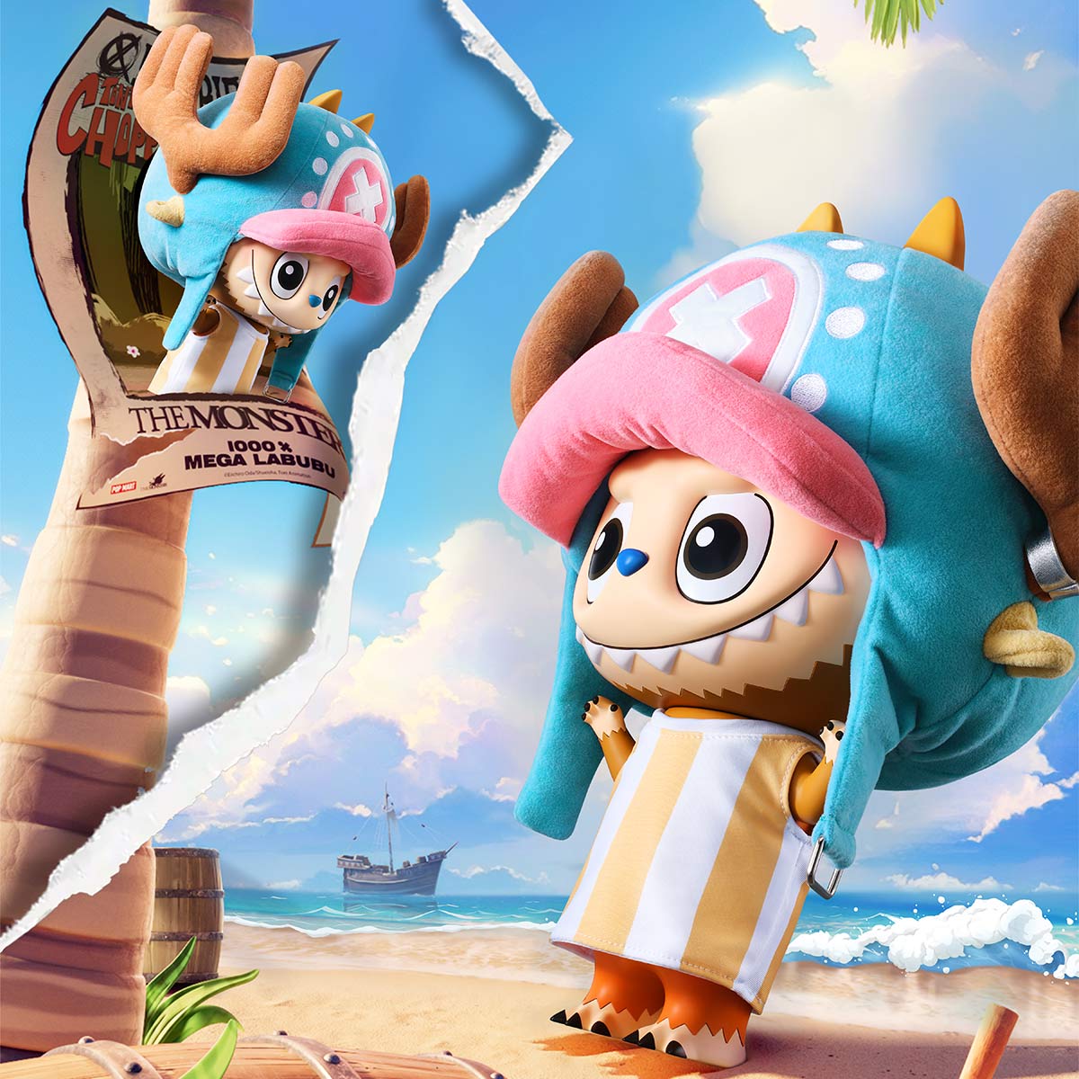 Mega Labubu 400% TONY TONY CHOPPER