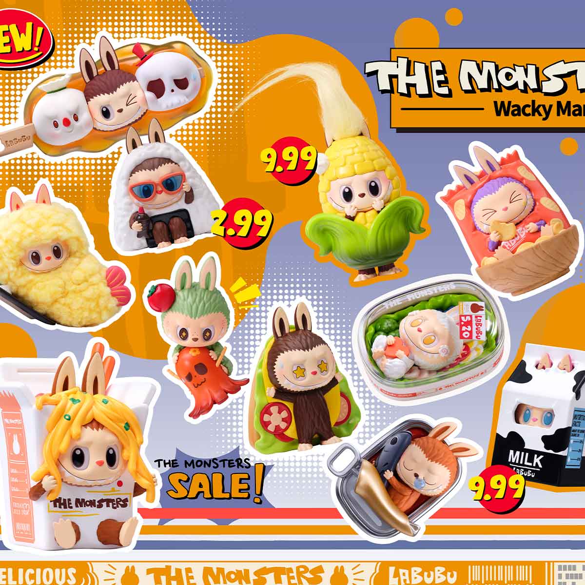 THE MONSTERS - Wacky Mart Series Figures Blind Box