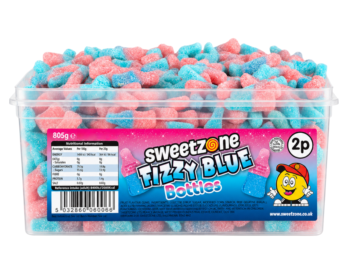 Fizzy Blue Bottles