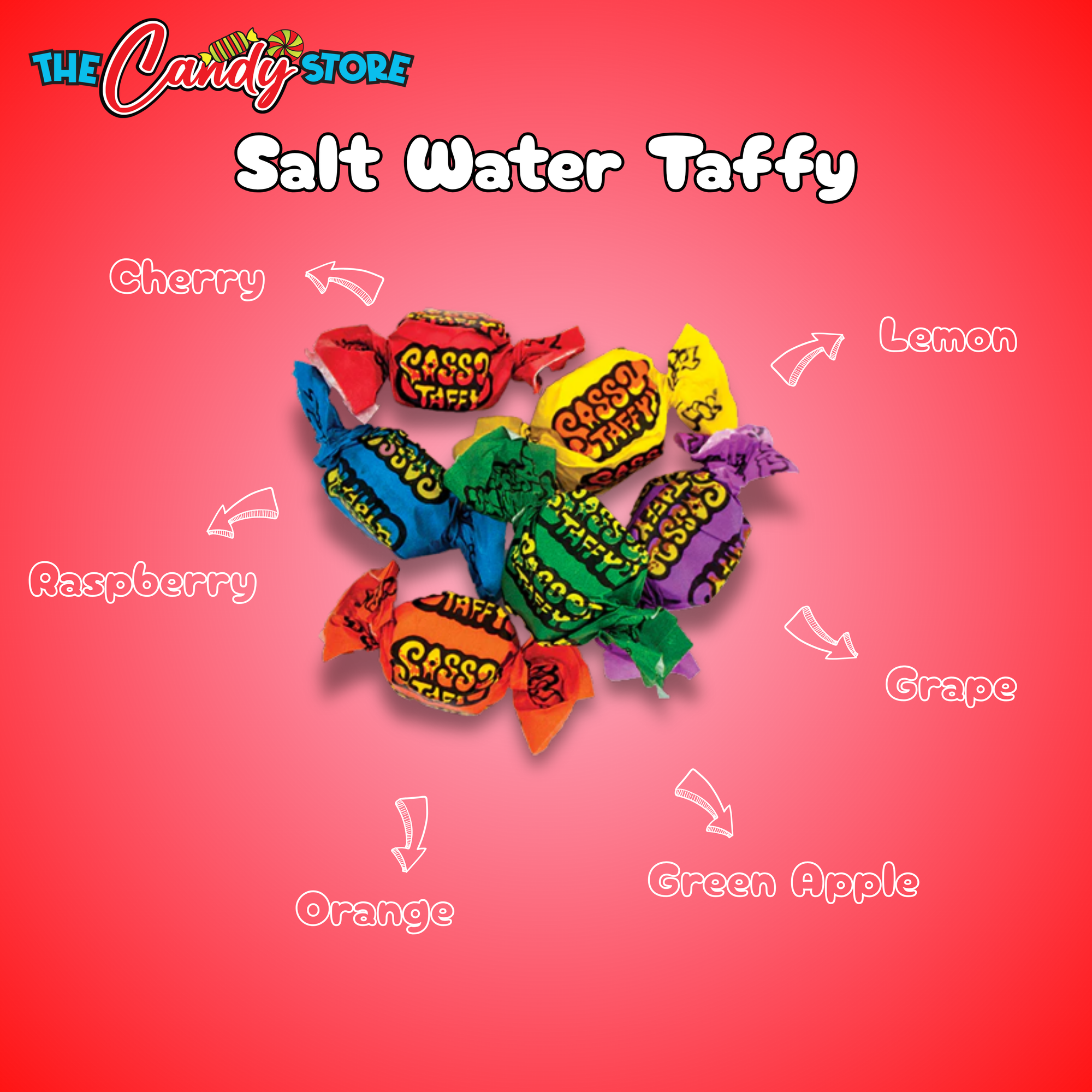Sassy SOUR Salt Water Assorted Taffy Bag