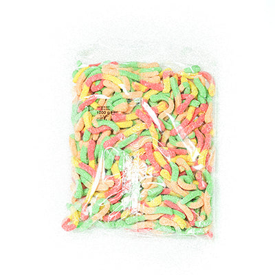 Bebeto 5g Sour Worms (1kg Bag)