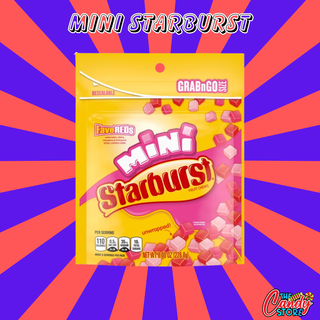 Mini Starburst Grab N Go - 226.8g - Vegeterian - Imported from the US by TCS