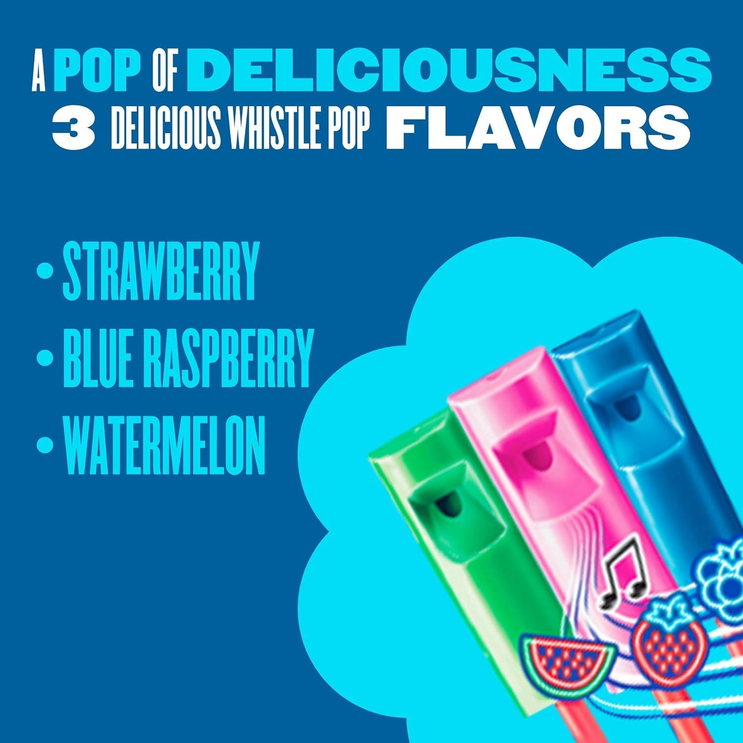 Chupa Chups Melody Pop Whistle Lollipop