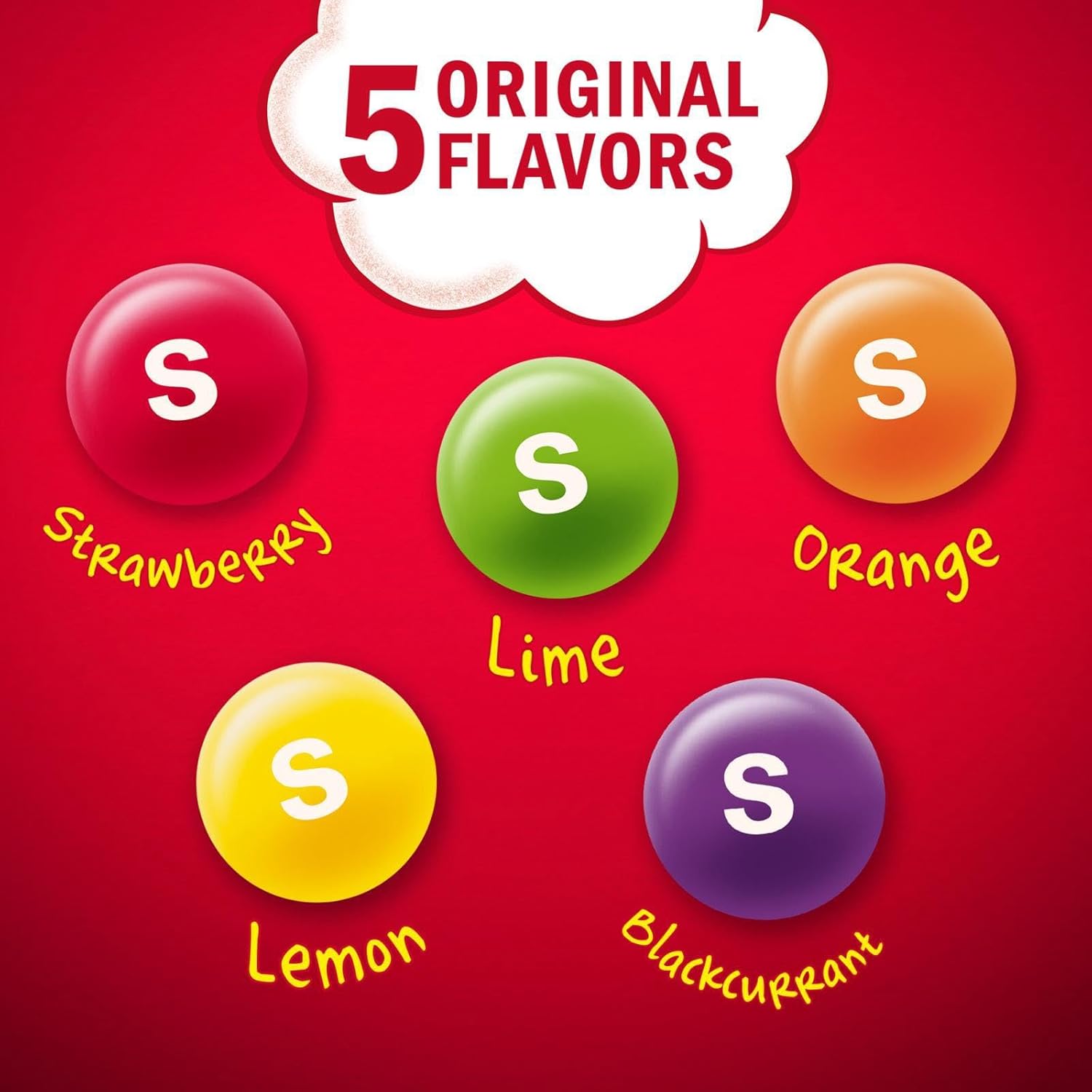 Skittles Giants x3 Bigger Fruits Flavoured Sweet Bag