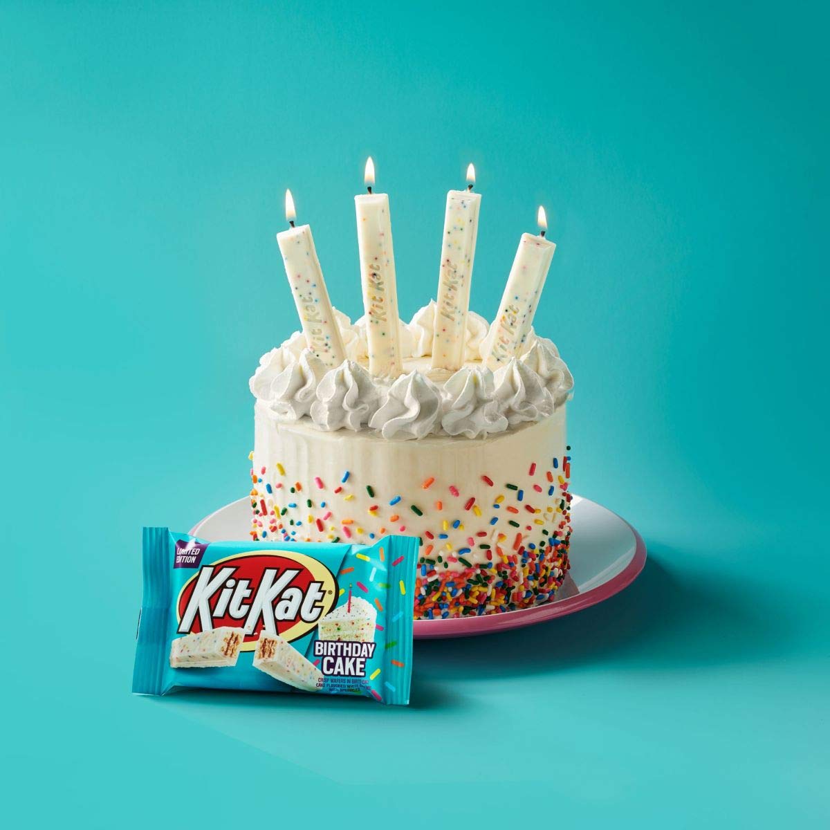 Kit Kat Birthday Cake Creme with Sprinkles Flavored Wafer Bar