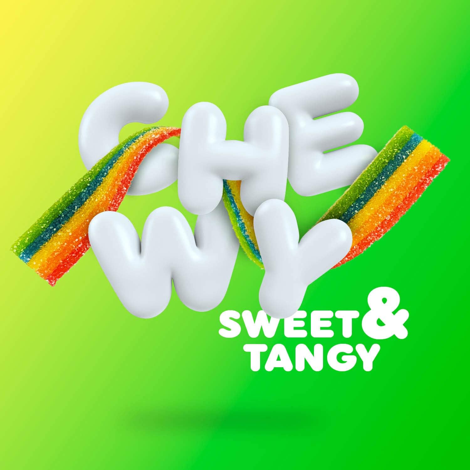 Airheads Xtremes Belt Rainbow Berry Sweetly Sour Candy