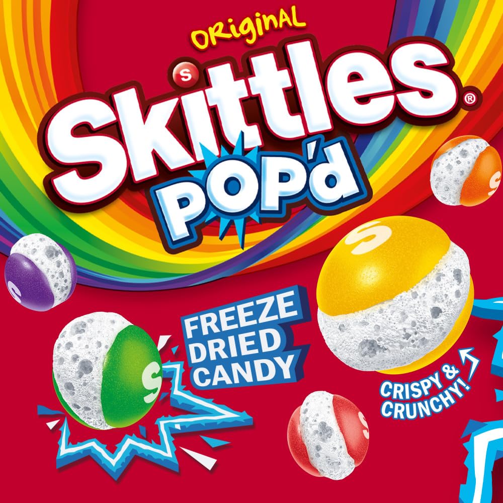 Skittles POP'd Originals Freeze Dried Candy