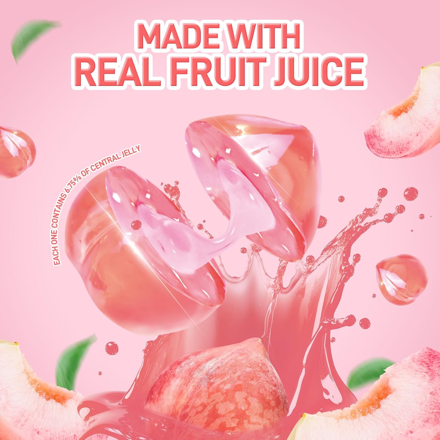 Amos 4D Peach Burst Fruit Gummy