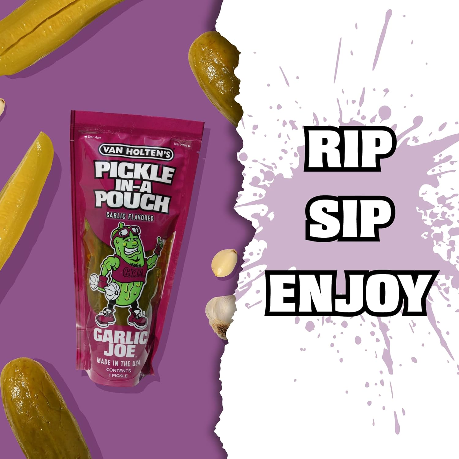 Van Holten's Garlic Joe Pickle-In-A-Pouch