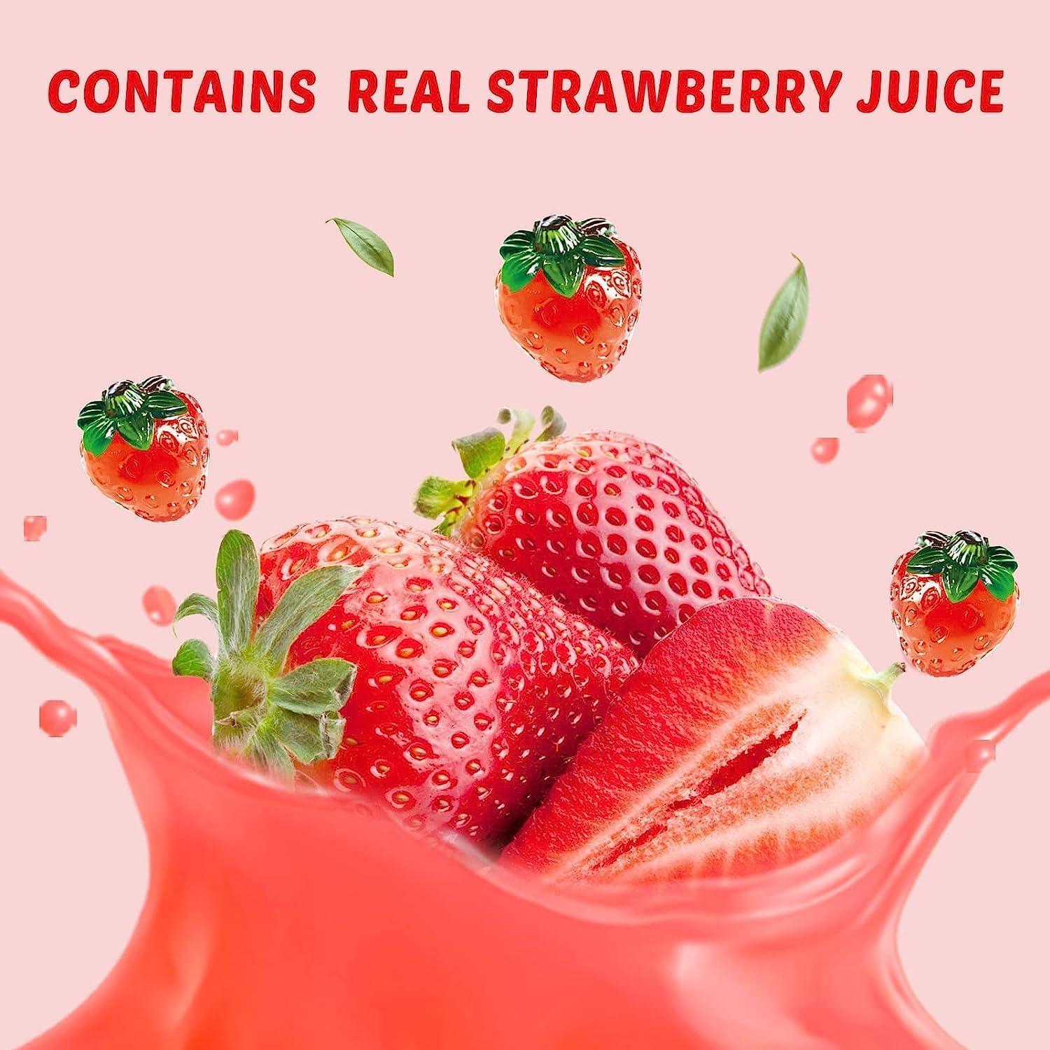 Amos 4D Strawberry Burst Fruit Gummy (Halal)