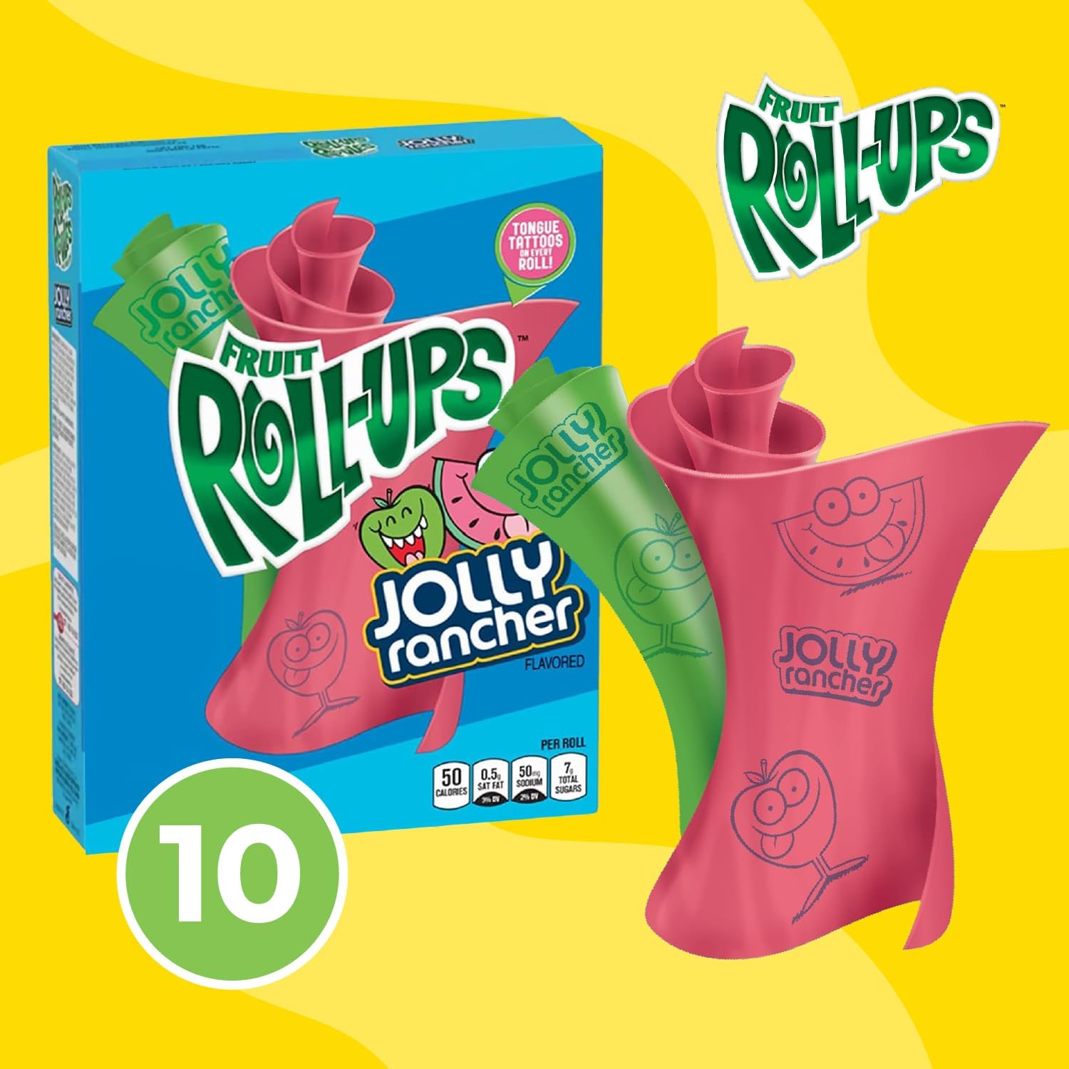 Fruit Rolls-Ups Jolly Rancher Box (Rolls of 10)