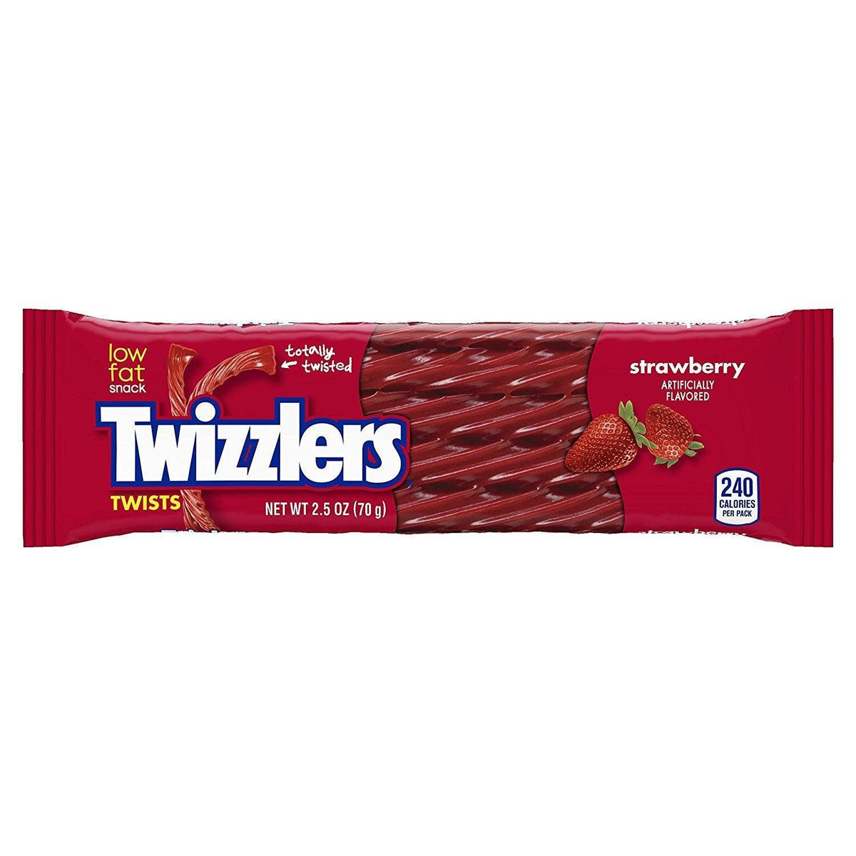 Twizzlers Strawberry Twists Licorice Candy, Pack of 70g
