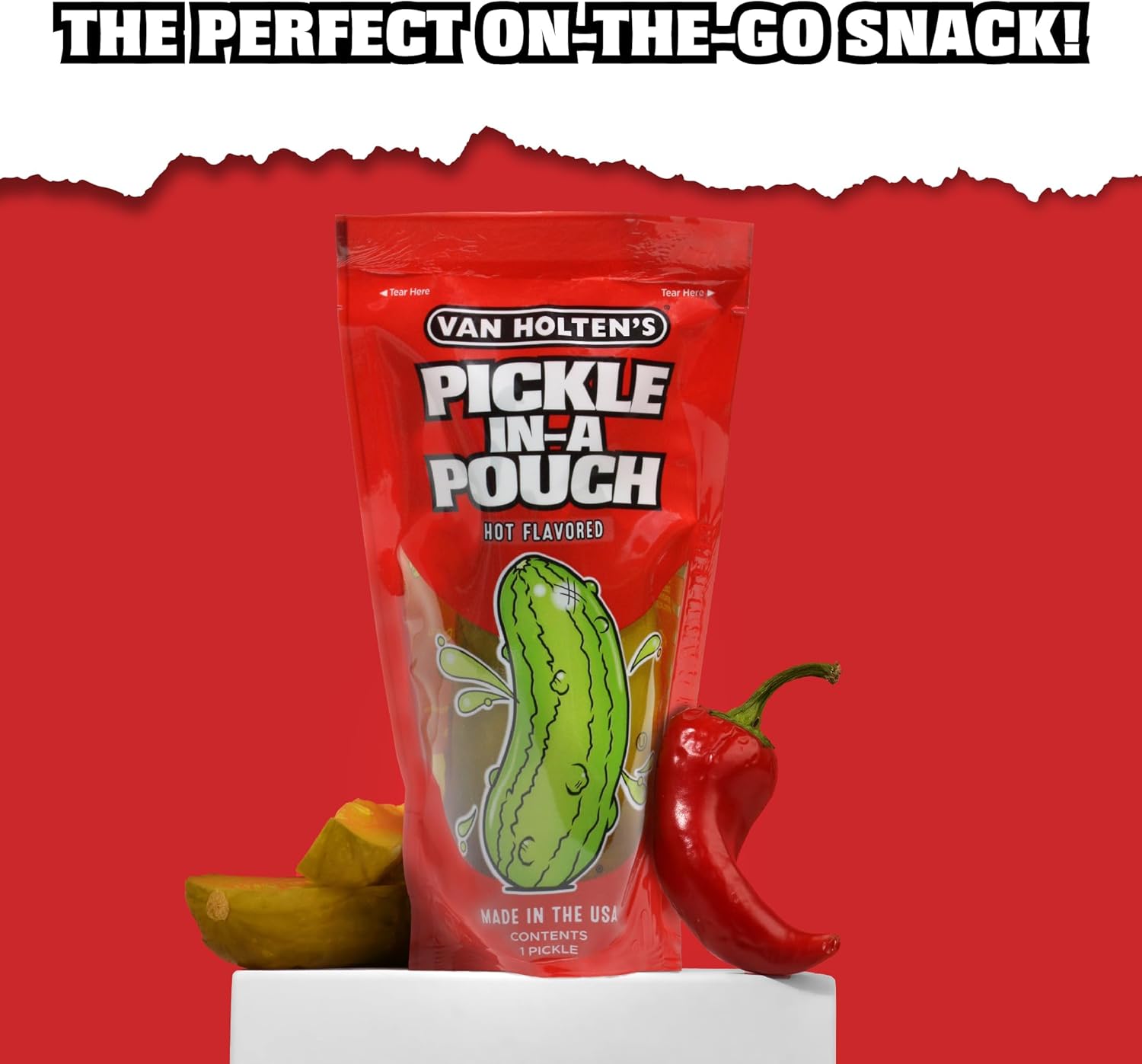 Van Holten's Jumbo HOT Pickle-In-A-Pouch