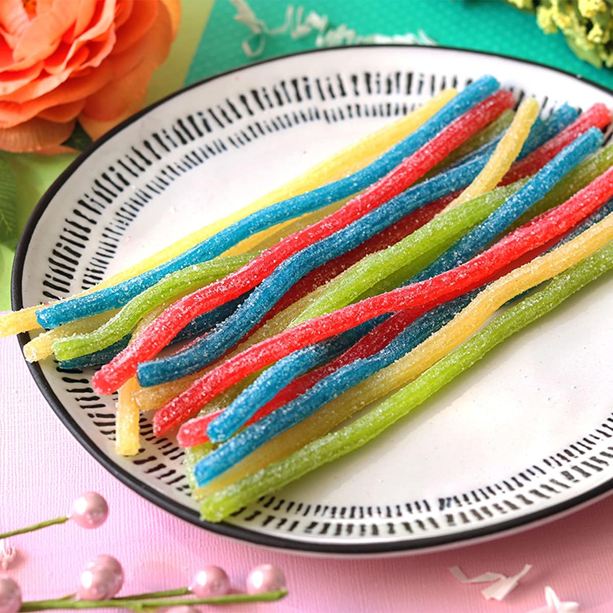 Sour Punch Rainbow Candy Sour Straws