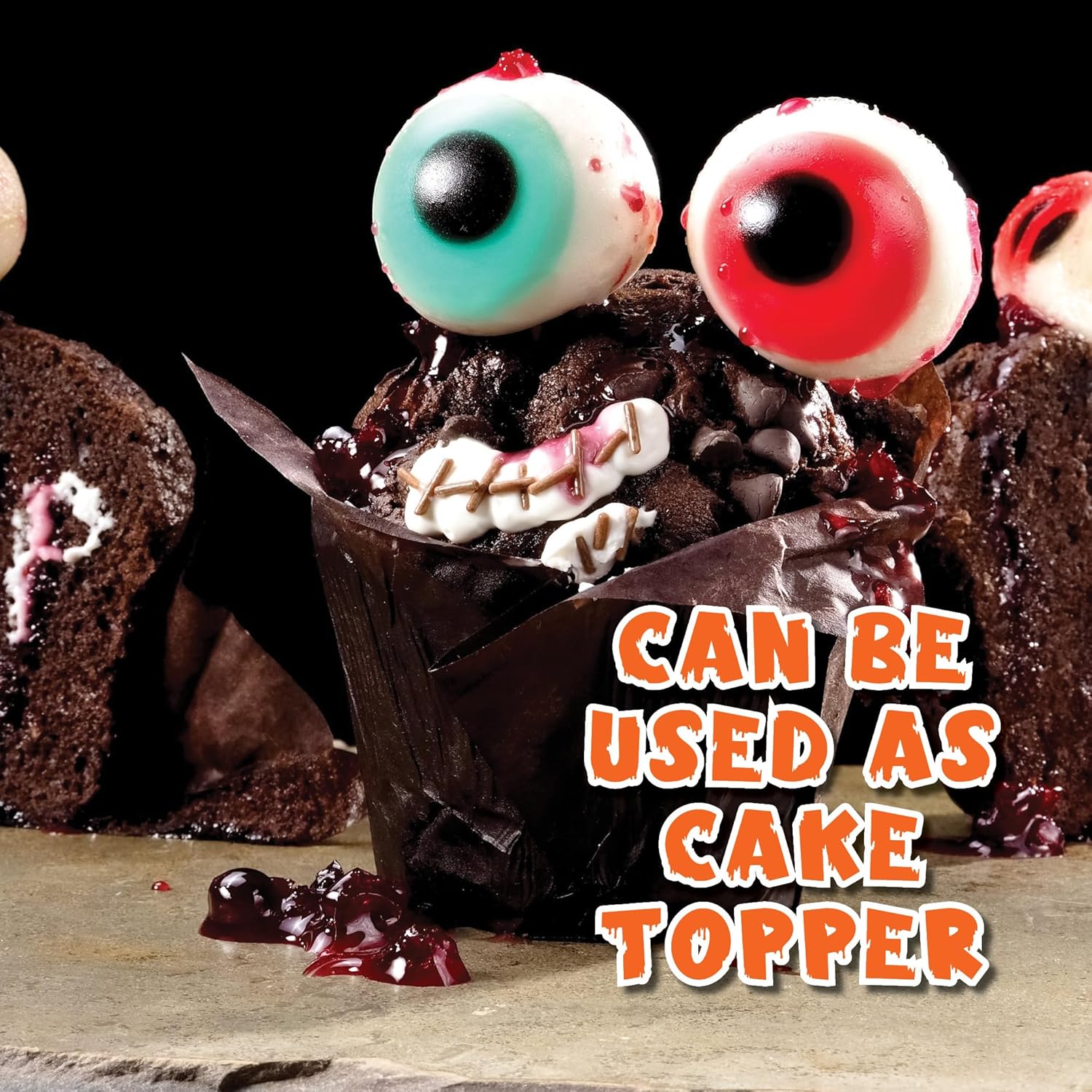 Spooky Halloween Gummy Eyeball with Jelly Filling Candy