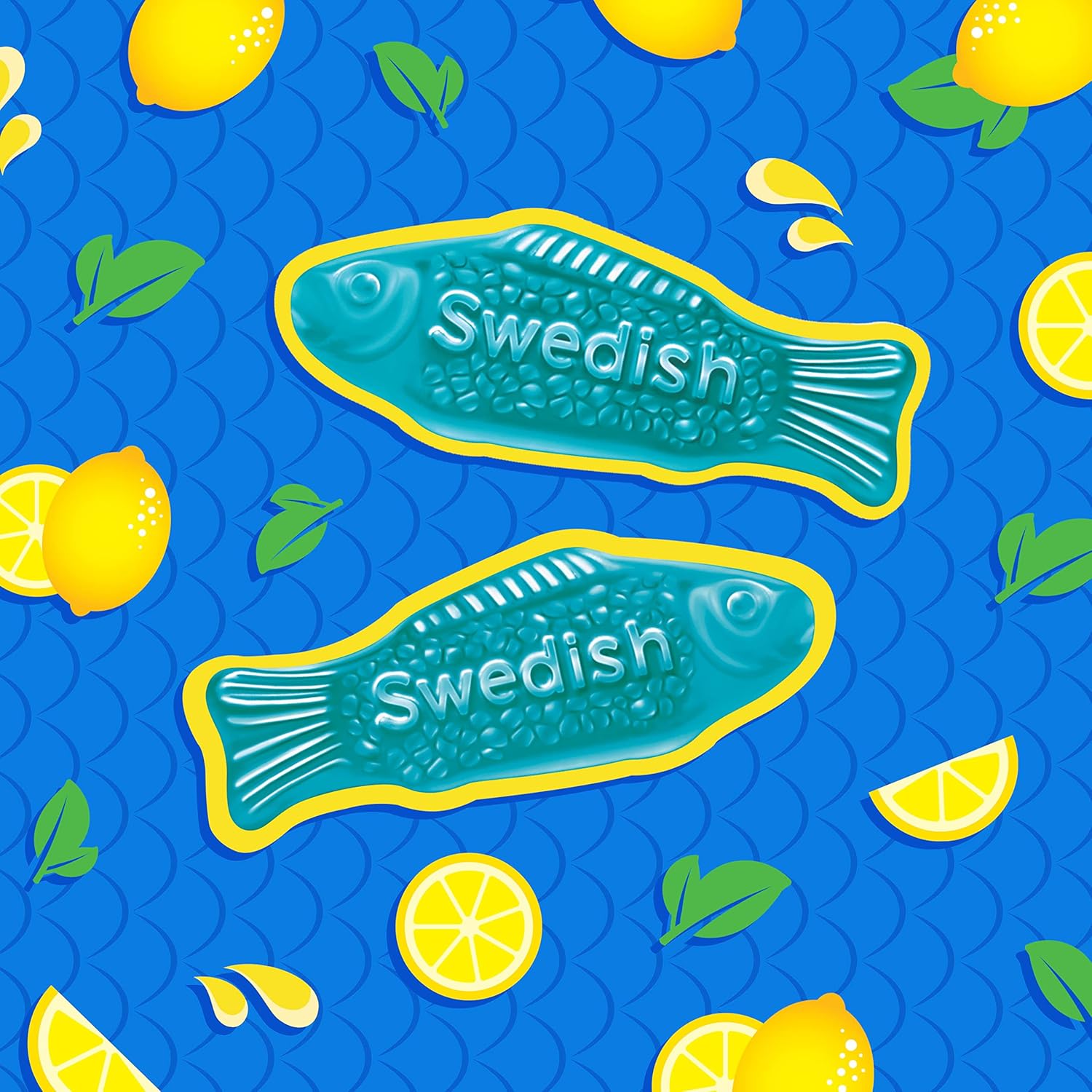 Swedish Fish Blue Raspberry Lemonade Soft Chewy Candy
