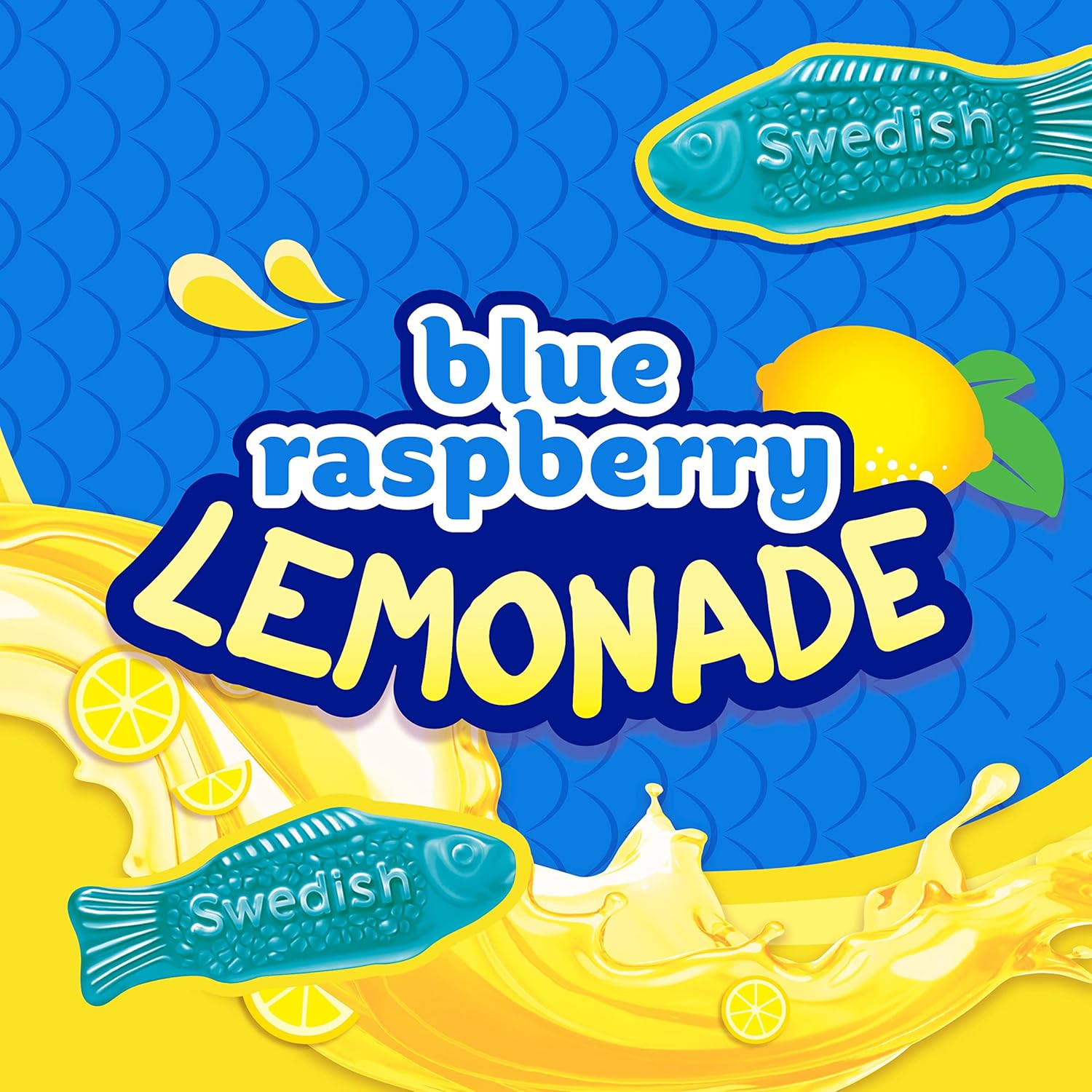 Swedish Fish Blue Raspberry Lemonade Soft Chewy Candy