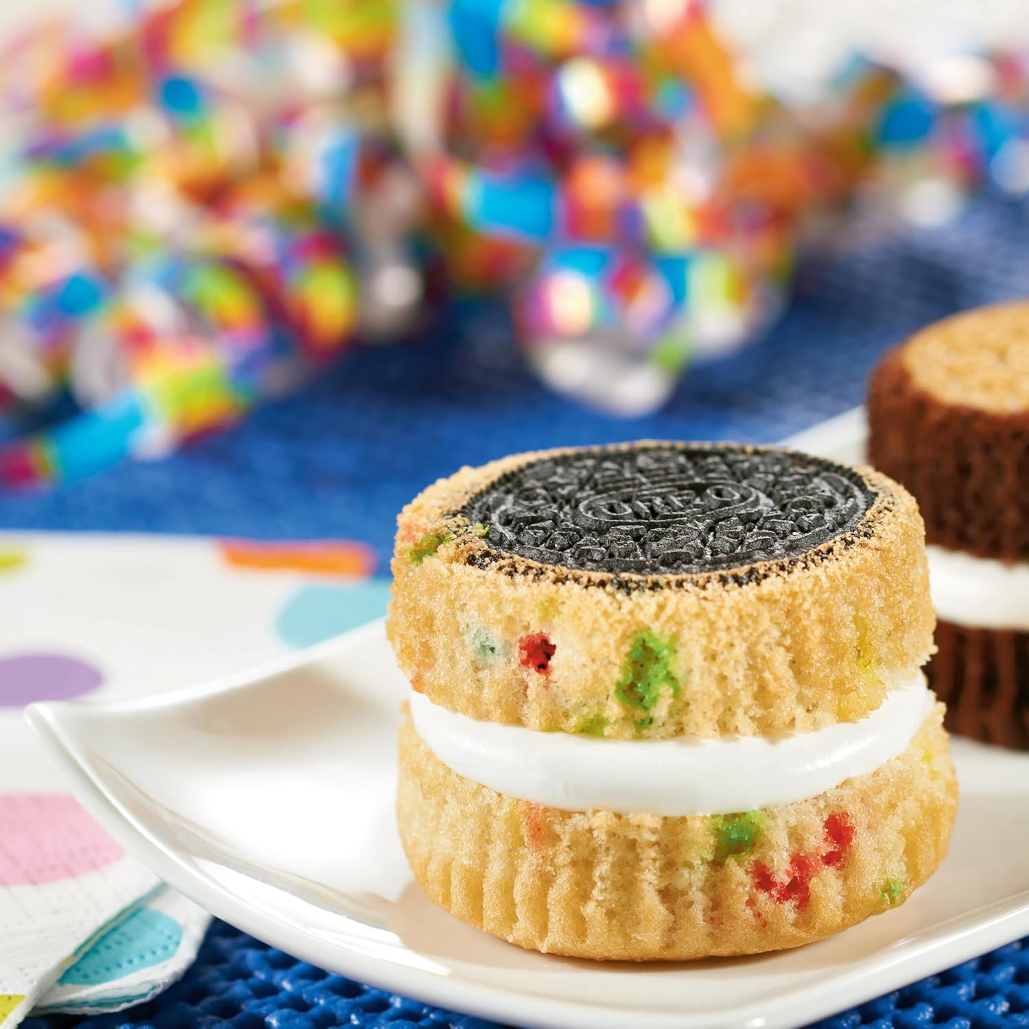 OREO Birthday Cake Creme Chocolate Sandwich Cookies