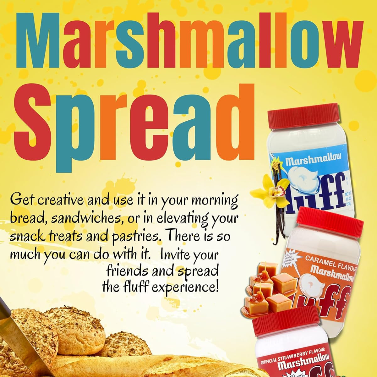 Fluff Marshmallow Caramel Spread