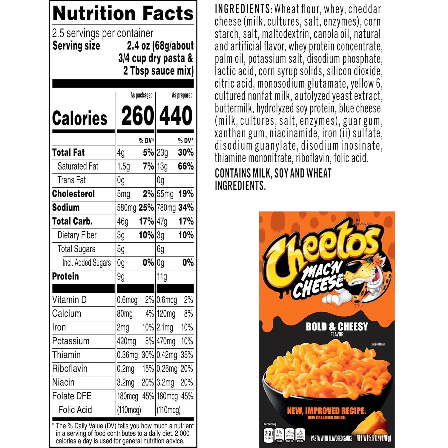 Cheetos Bold & Cheesy Mac’ N Cheese Snack
